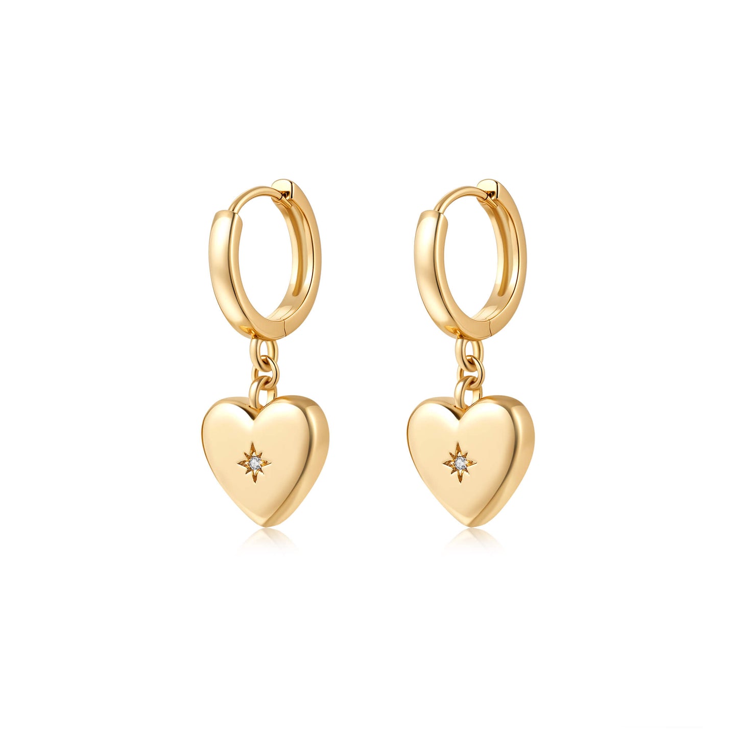 Heart Drop Earrings - Neoshine