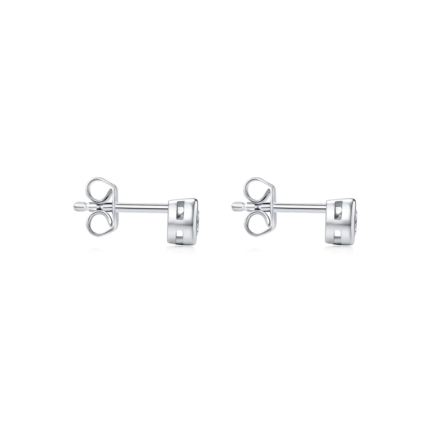 Bezel Diamond Earrings - Neoshine