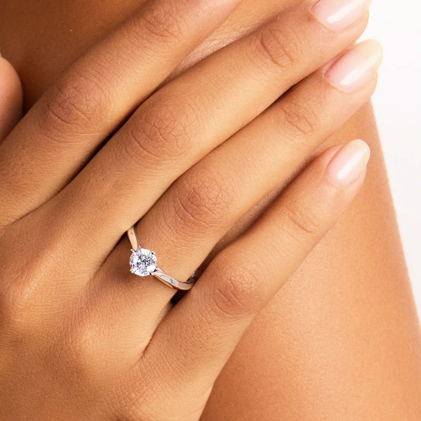 1.08ct Round Lab-Grown Diamond Ring in Platinum – VS1, G Color, Excellent Cut Size 7 - Neoshine