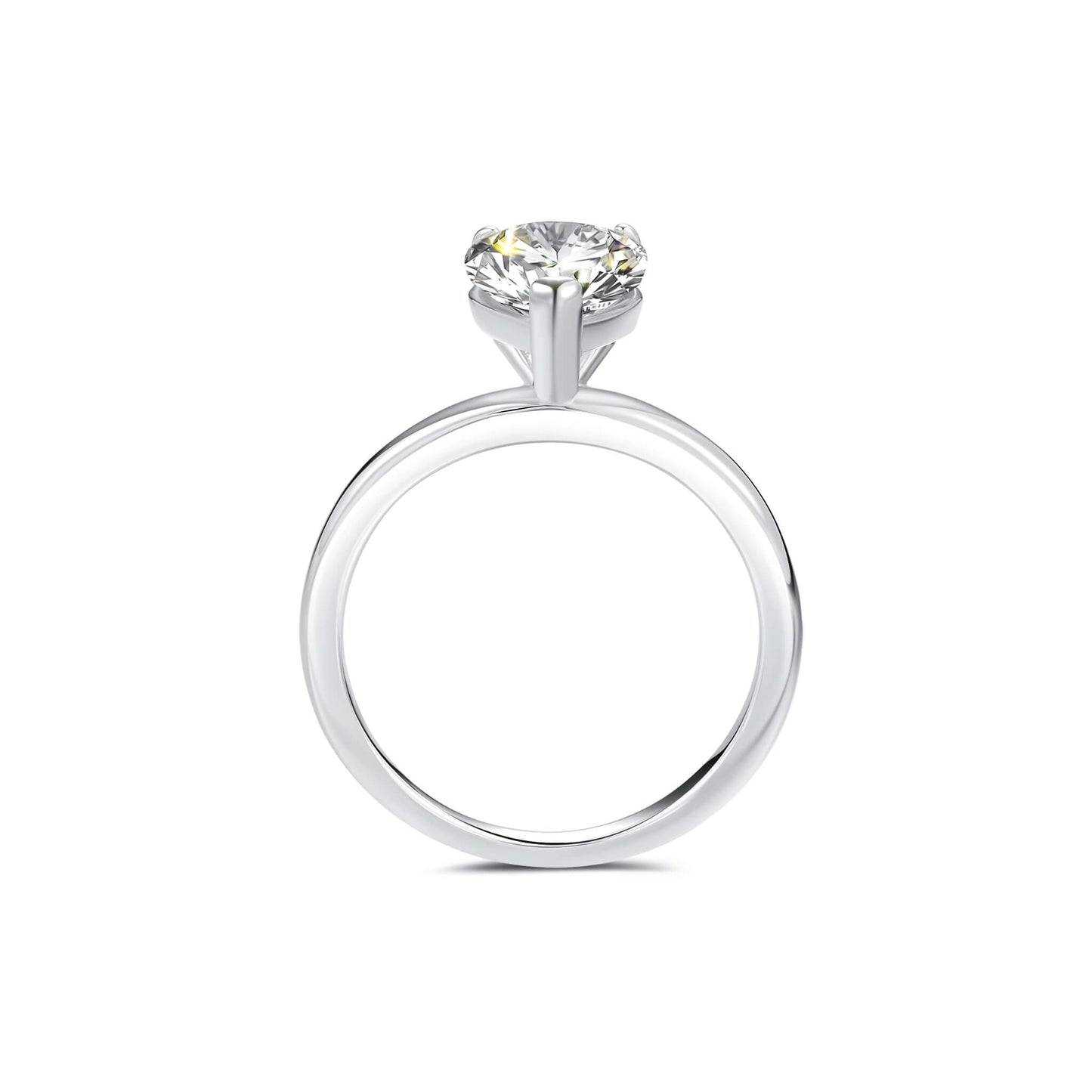 Solitaire Pear Lab Diamond Ring Platinum - Neoshine