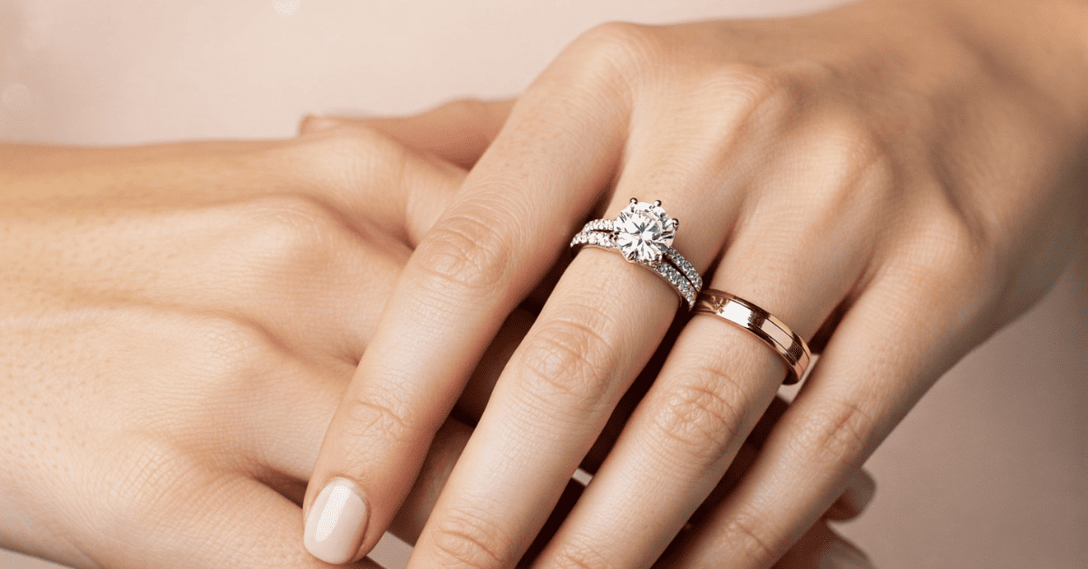 what goes first wedding ring or engagement