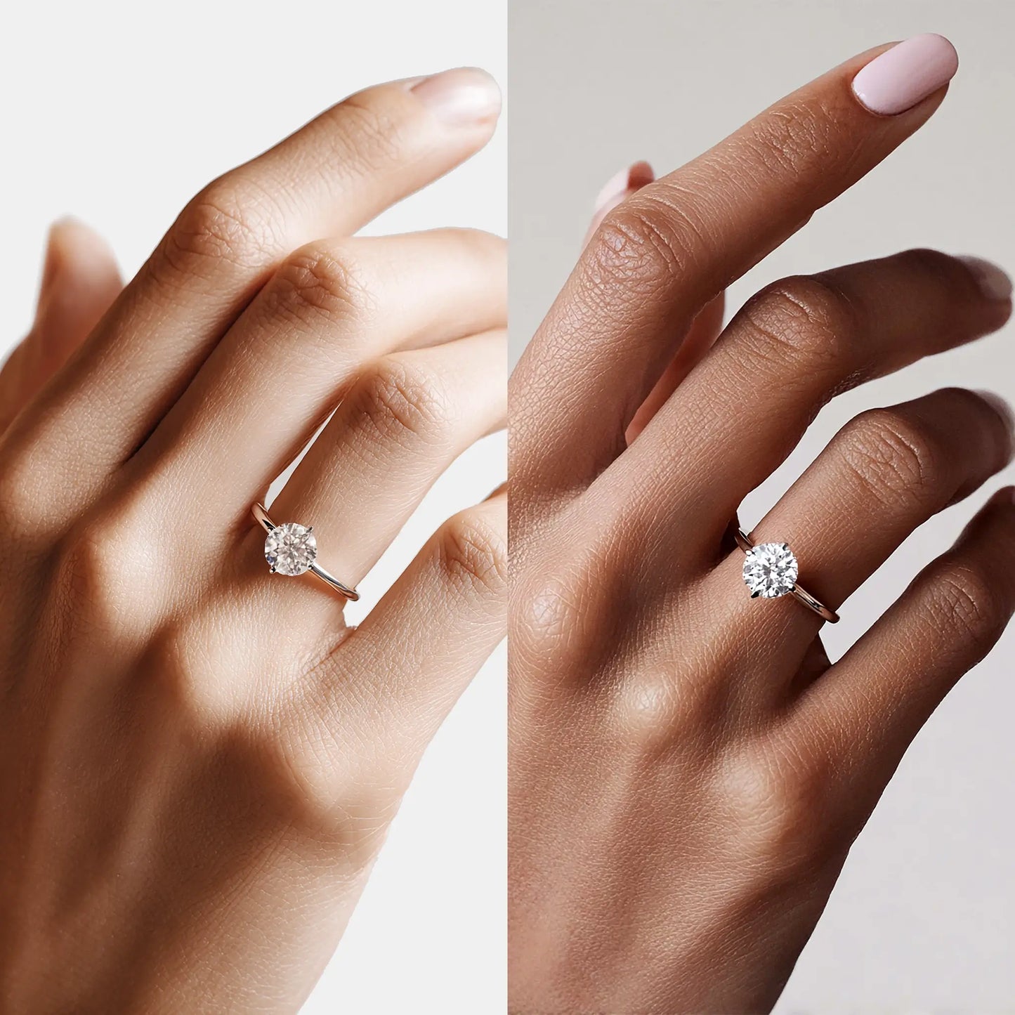 1.08ct Round Lab-Grown Diamond Ring in Platinum – VS1, G Color, Excellent Cut Size 7 - Neoshine