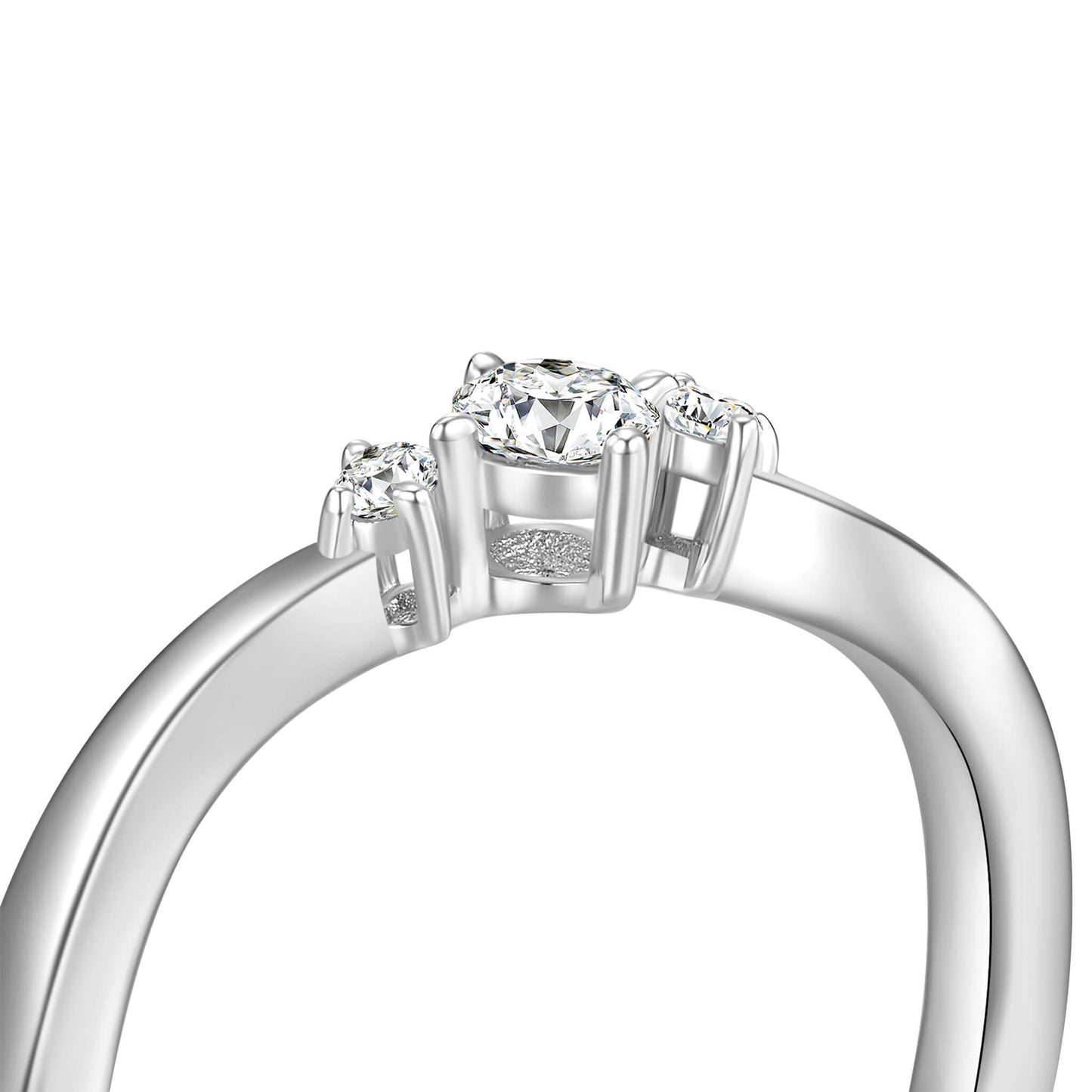 Three Stone Engagement Ring - Neoshine