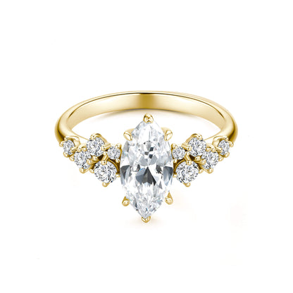 Marquise Diamond Engagement Ring - Neoshine