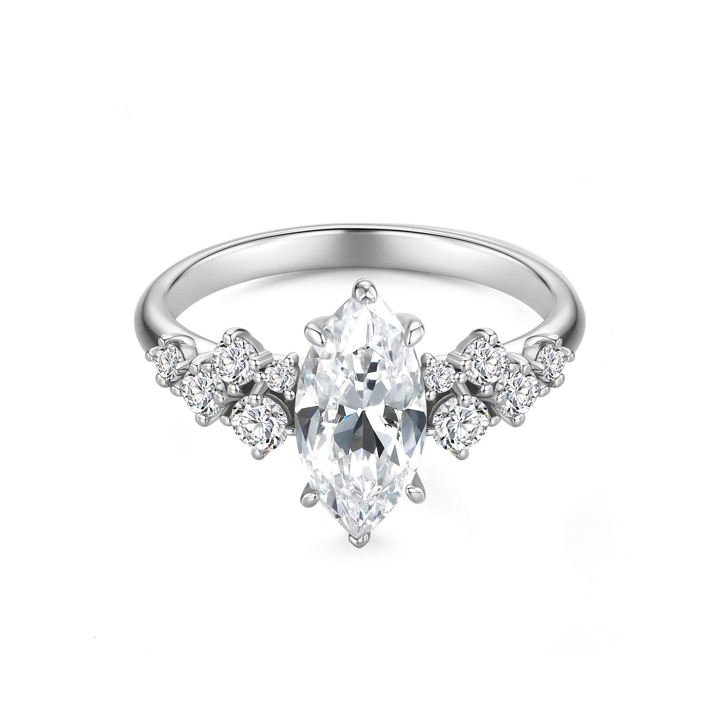 Marquise Diamond Engagement Ring - Neoshine