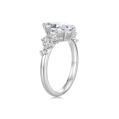 Marquise Diamond Engagement Ring - Neoshine