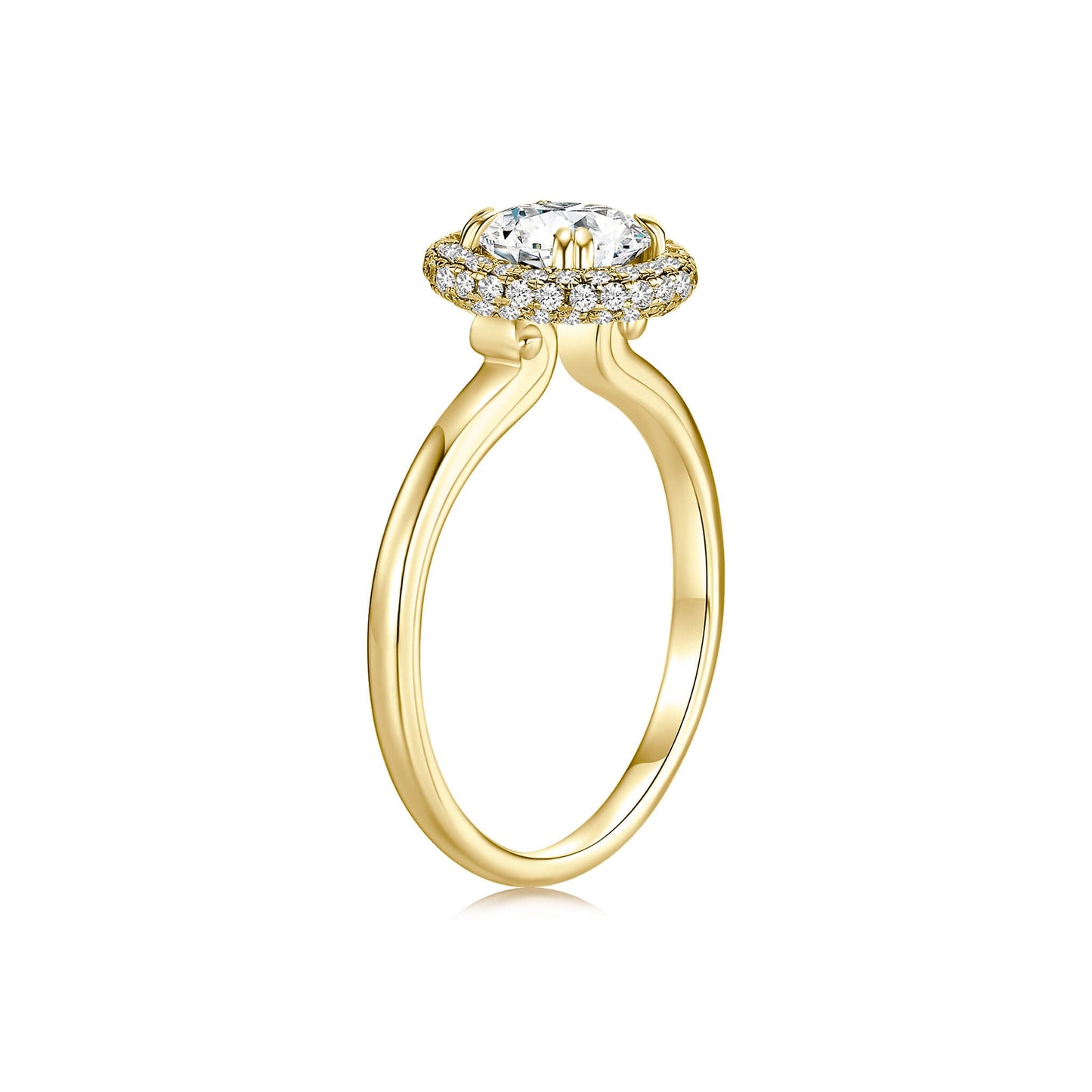 Halo Diamond Engagement Ring - Neoshine