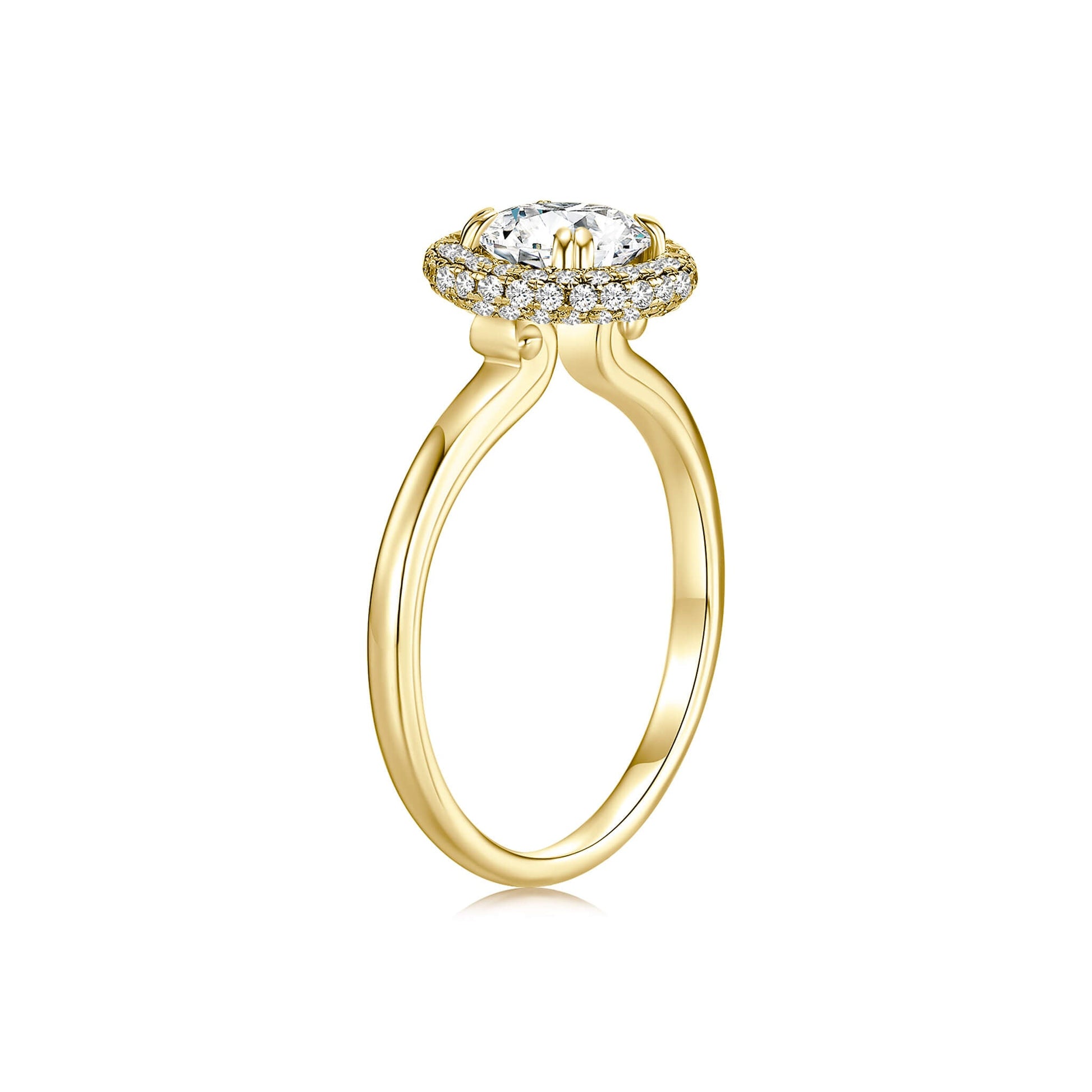 Halo Diamond Engagement Ring - Neoshine