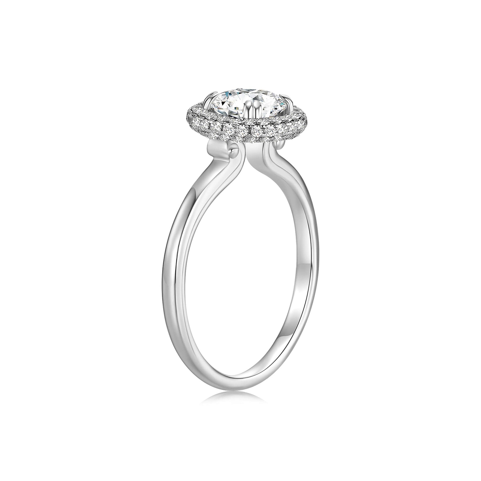 1CT Halo Diamond Engagement Ring - Neoshine