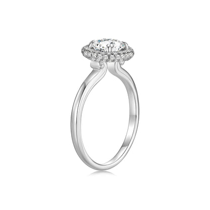 1CT Halo Diamond Engagement Ring - Neoshine