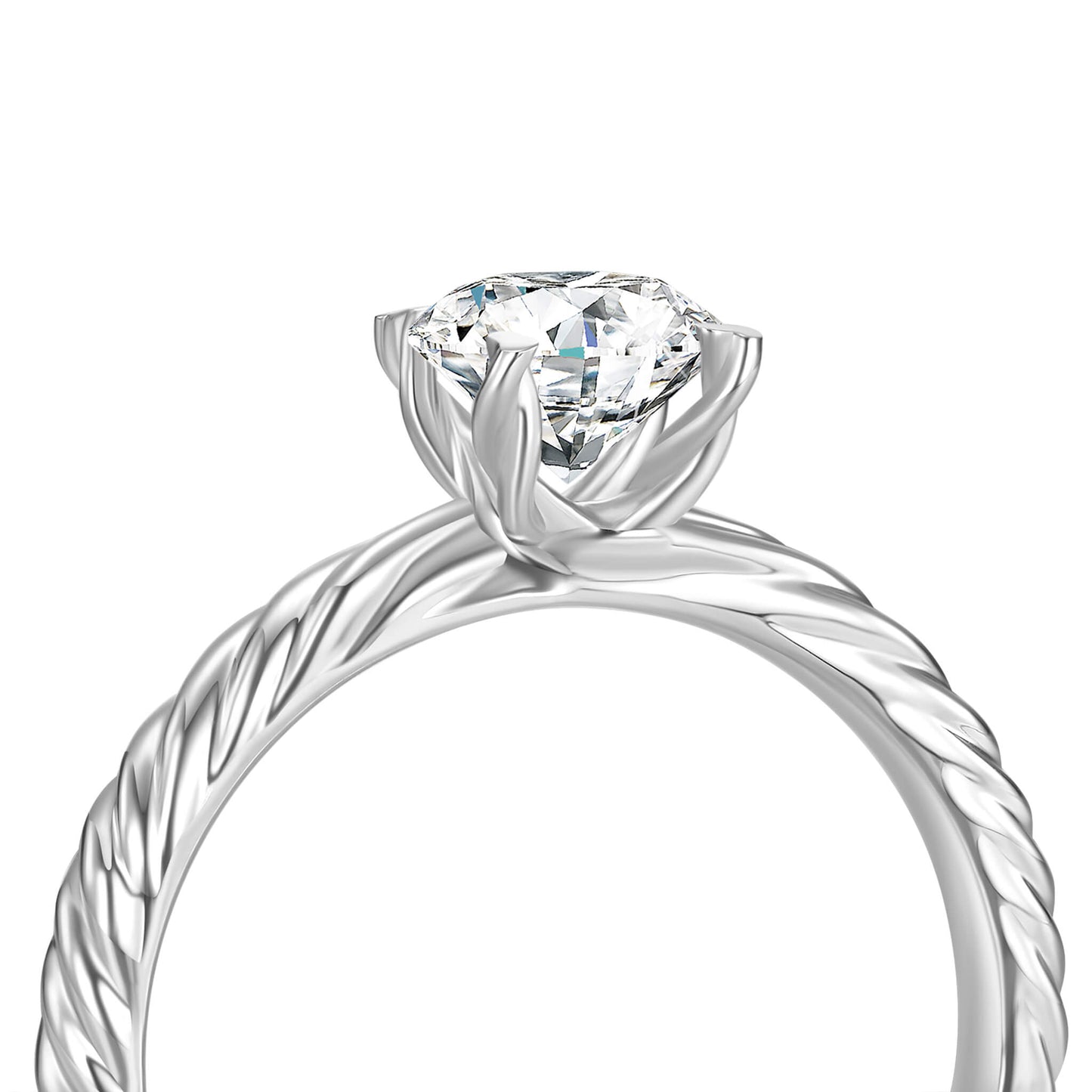 Neoshine Solitaire Engagement Ring - Neoshine