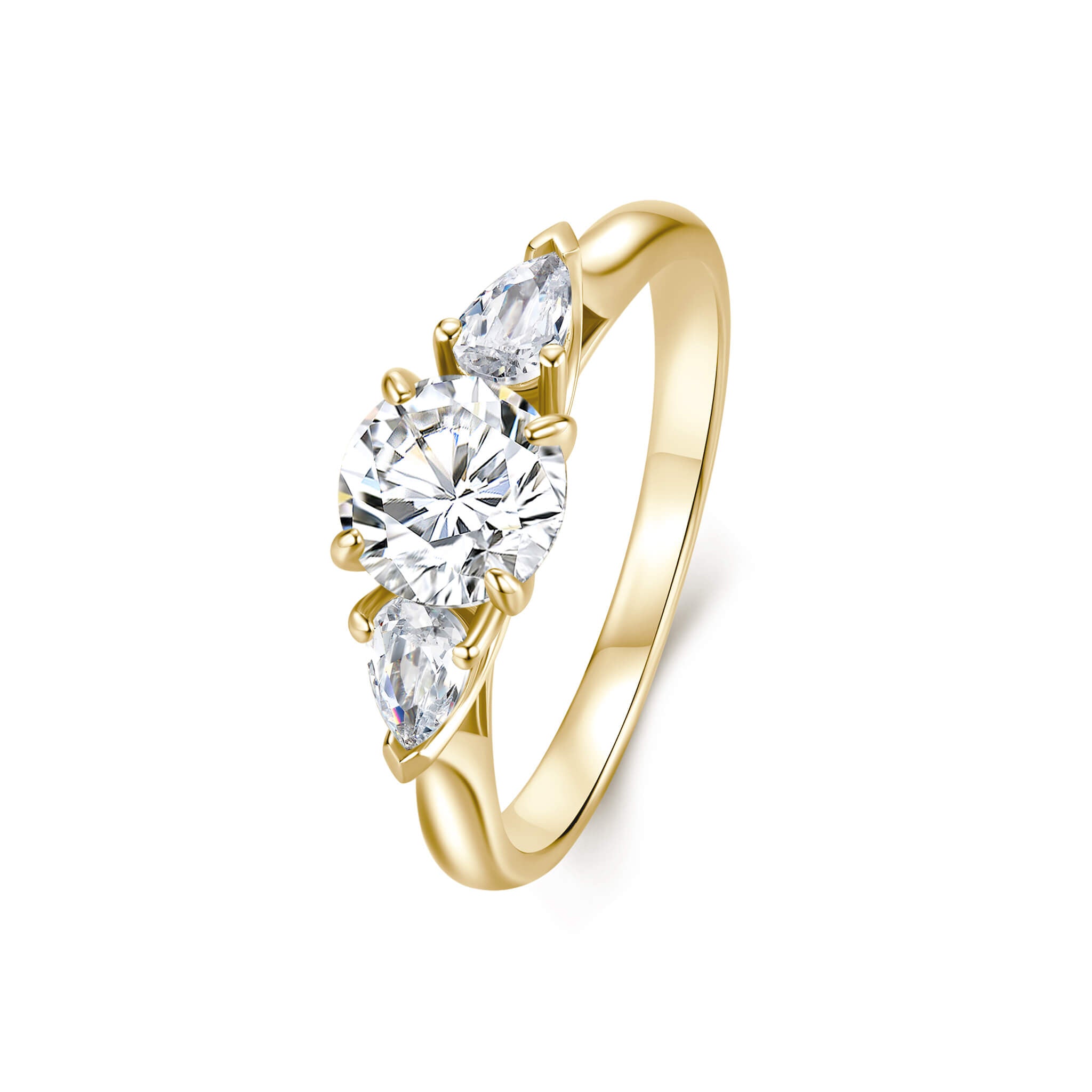 Three Stone Engagement Ring - Neoshine