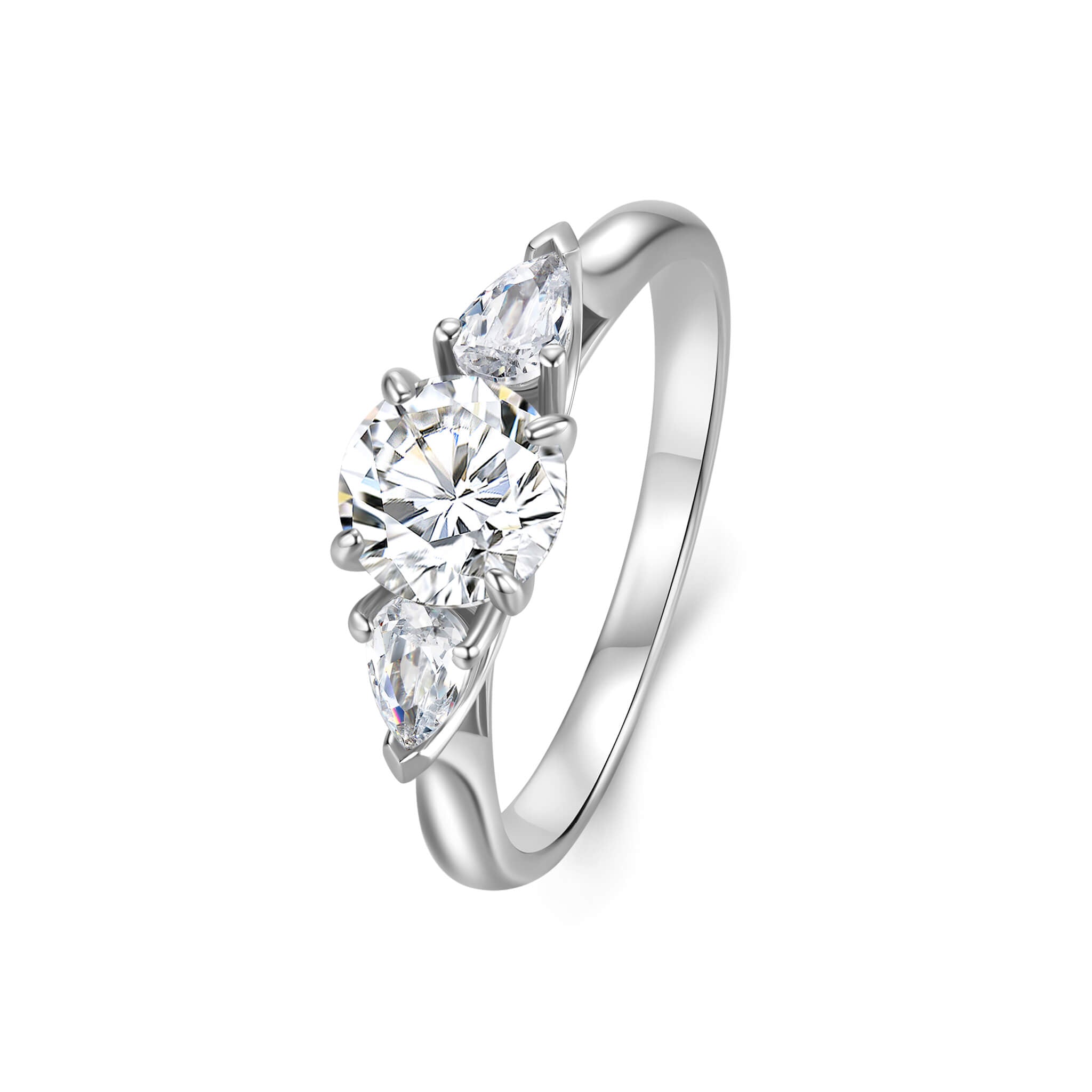 1CT Three Stone Engagement Ring - Neoshine