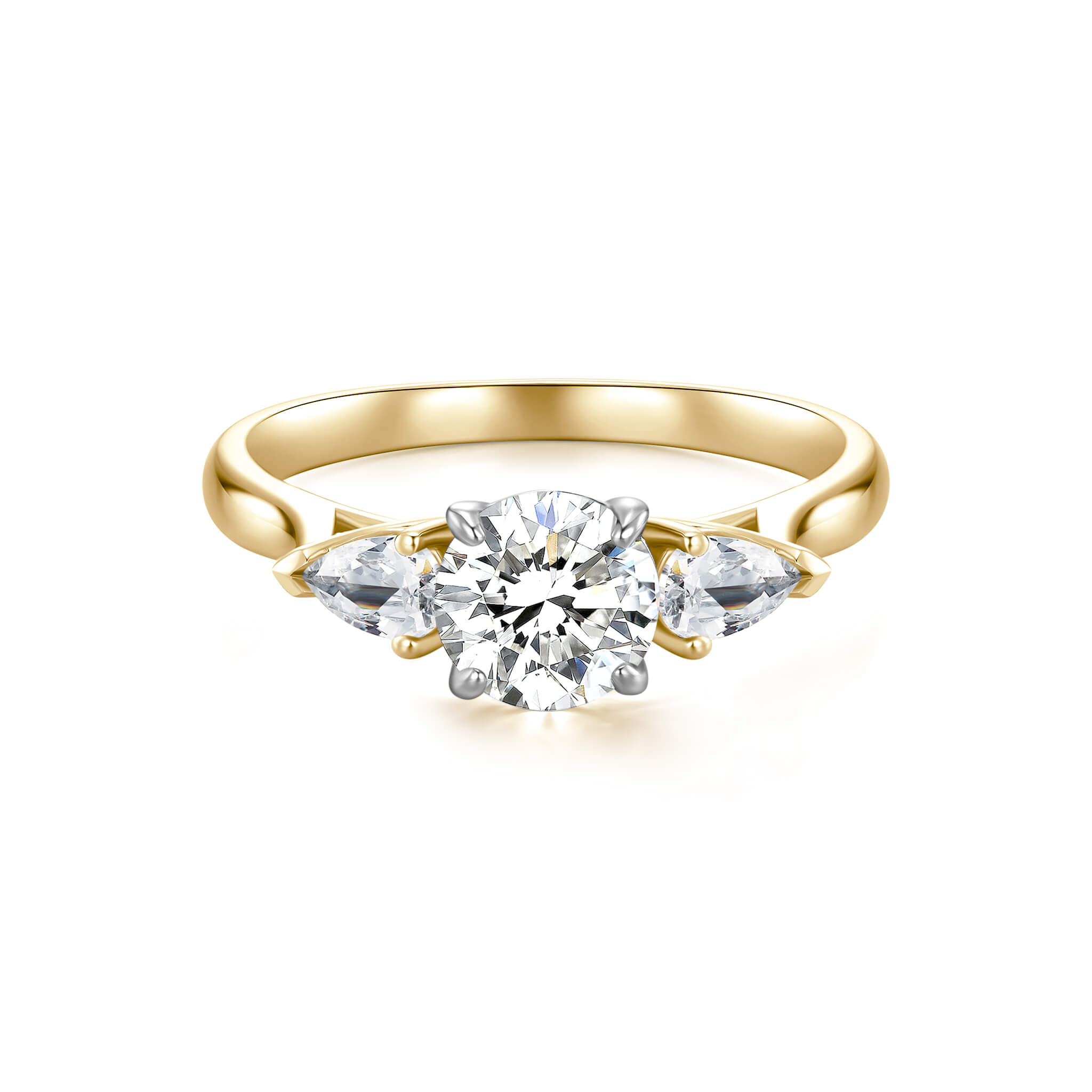 Three Stone Engagement Ring - Neoshine