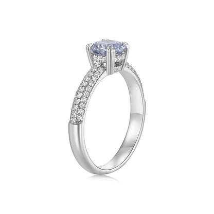 1CT Engagement Ring Hidden Halo - Neoshine