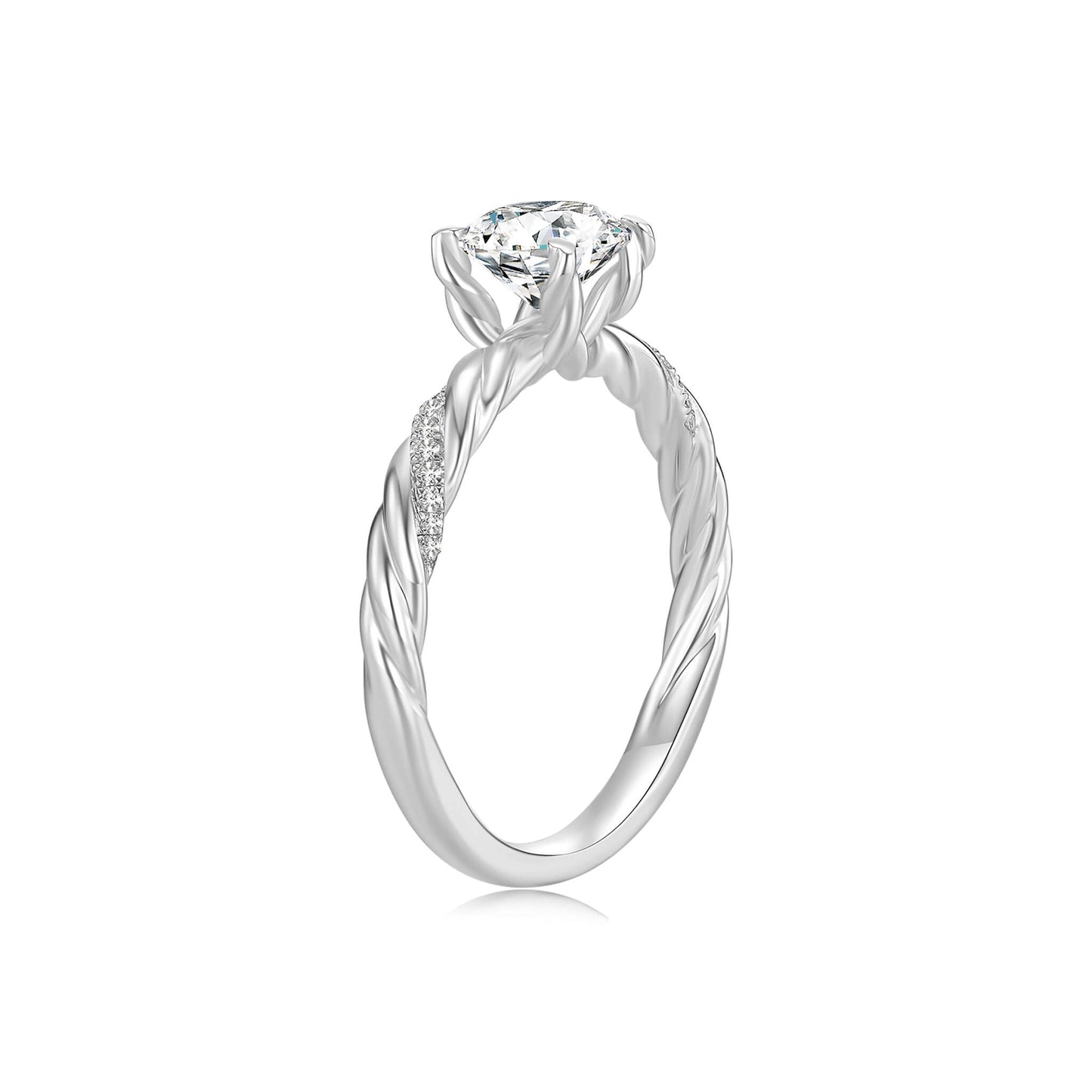 1CT Diamond Solitaire Engagement Ring - Neoshine