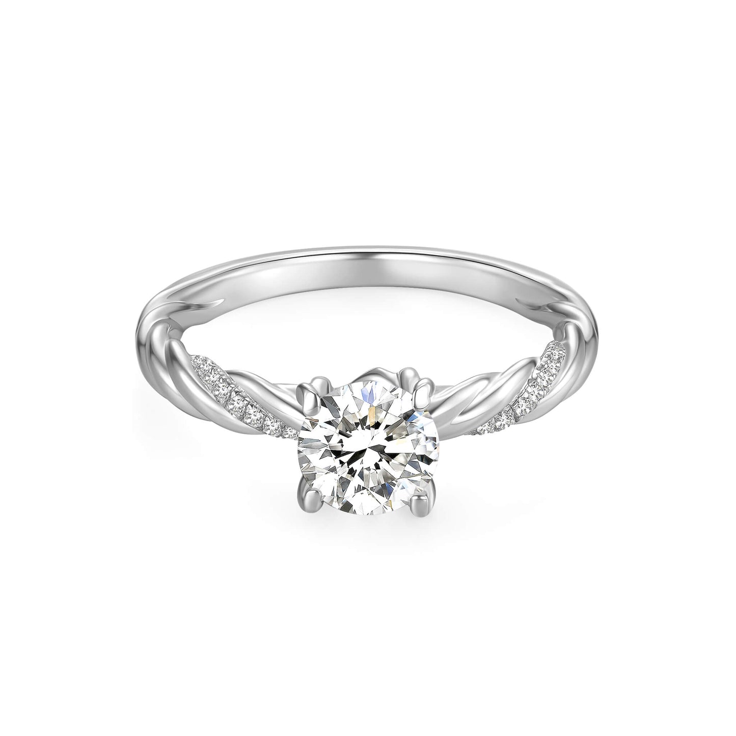 1CT Diamond Solitaire Engagement Ring - Neoshine