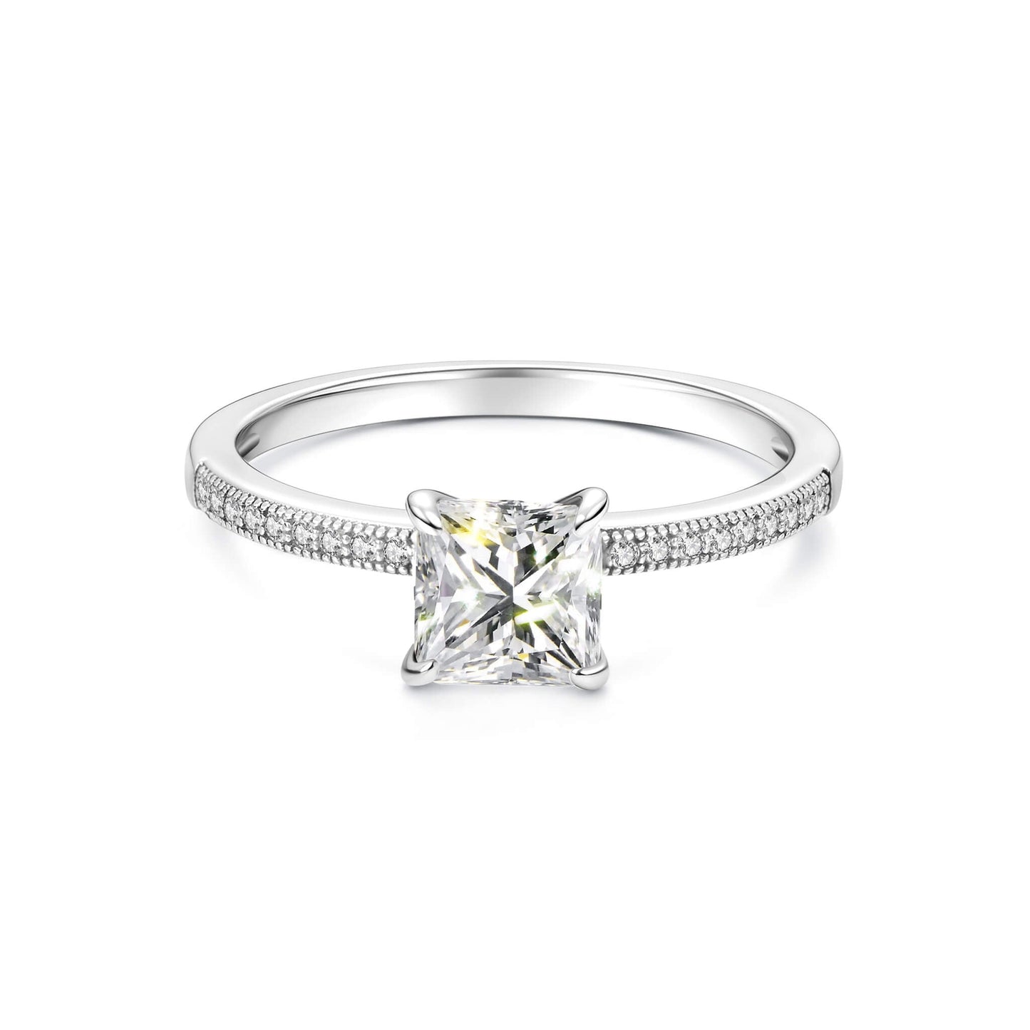 1CT Engagement Ring Princess Cut - Neoshine