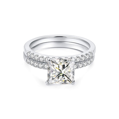 1CT Princess Cut Bridal Set - Neoshine