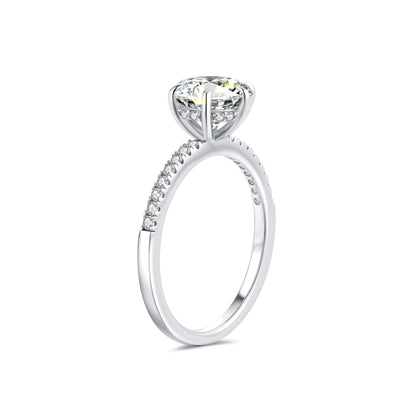 1CT Hidden Halo Engagement Ring - Neoshine