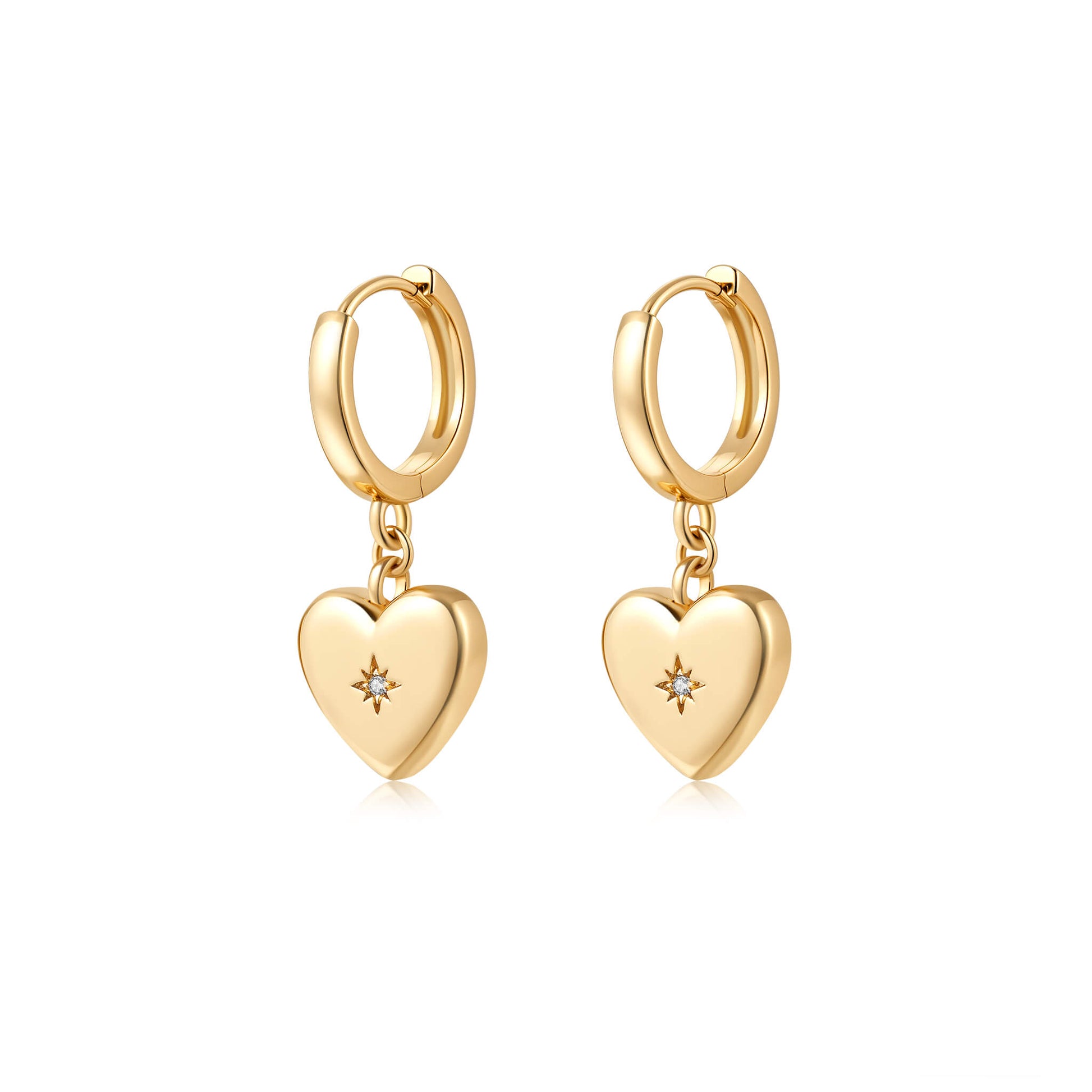 Heart Drop Earrings - Neoshine
