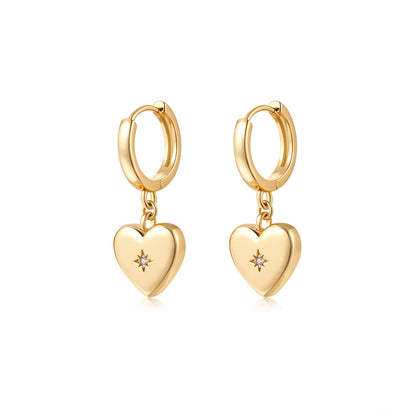 Heart Drop Earrings - Neoshine