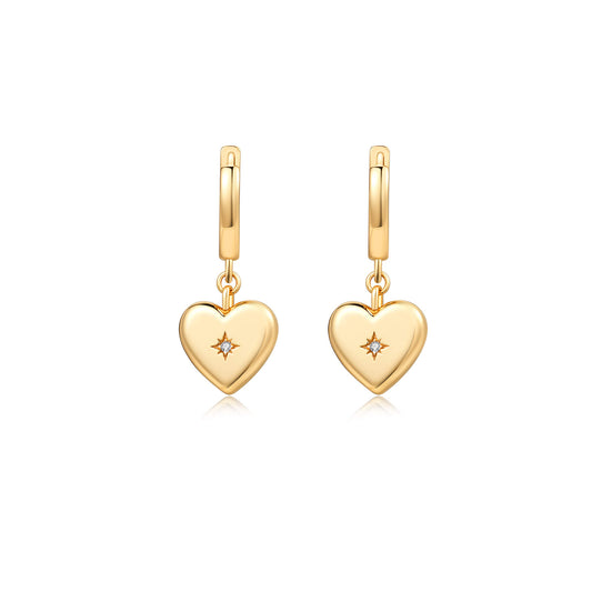 Heart Drop Earrings - Neoshine