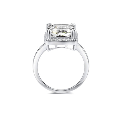 Halo Radiant Lab Diamond Ring in Platinum - Neoshine