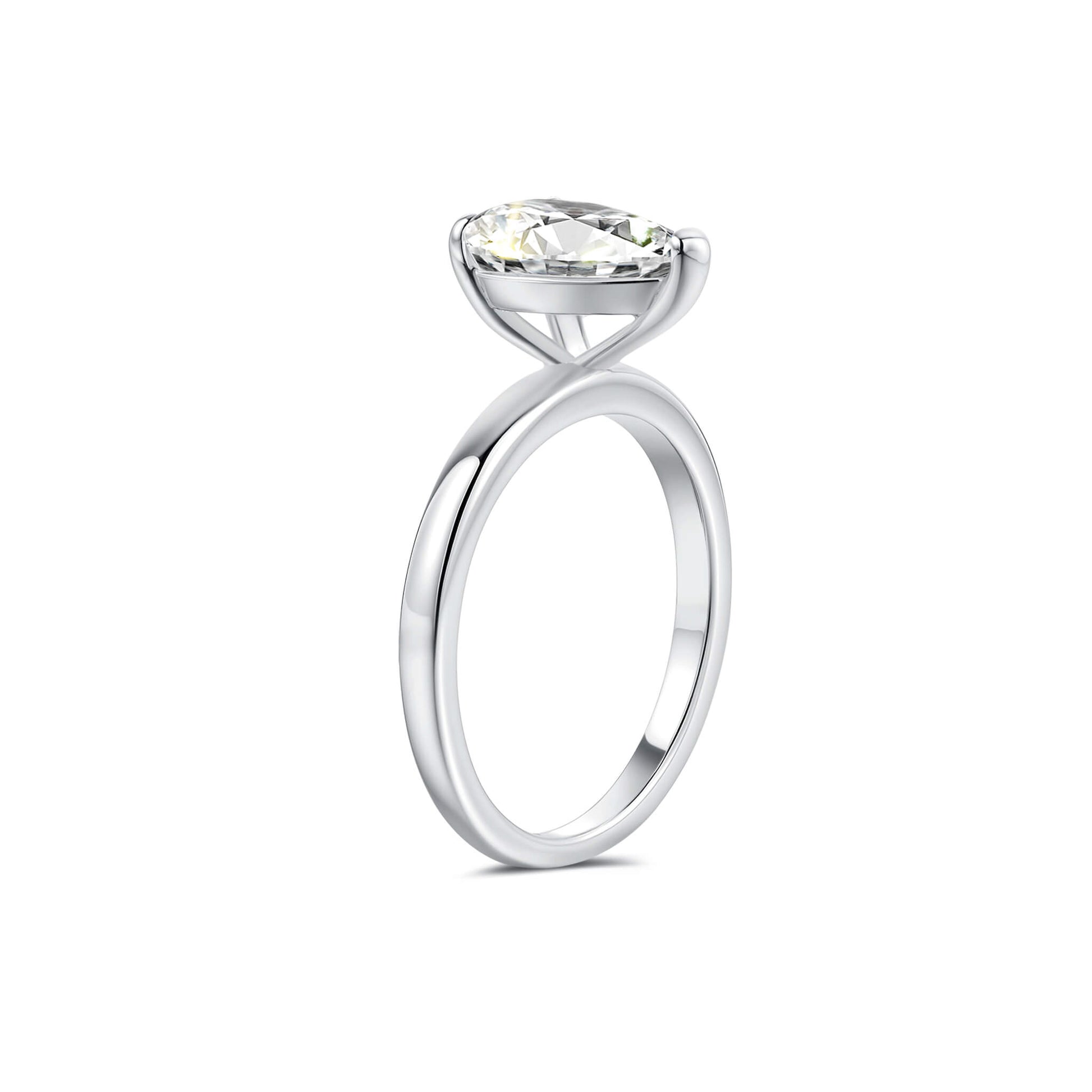 Solitaire Pear Lab Diamond Ring Platinum - Neoshine