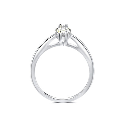 Solitaire Marquise Lab Diamond Ring in Platinum - Neoshine