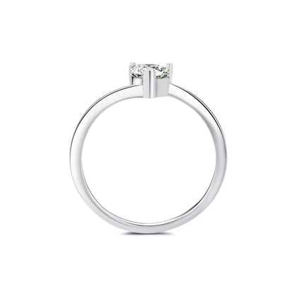 Solitaire Heart Lab Diamond Ring in Platinum - Neoshine