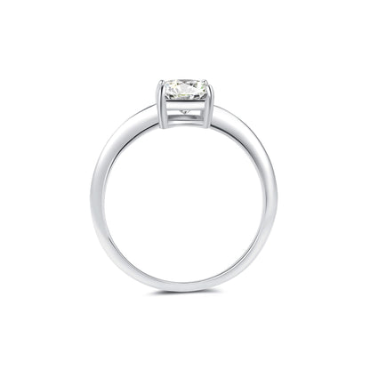 Solitaire Emerald Lab Diamond Ring in Platinum - Neoshine