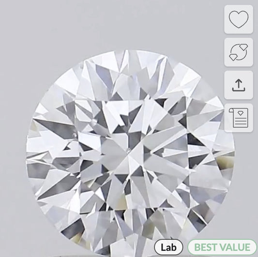Test-IGI 1.17 Carat Round Lab-Grown Diamond