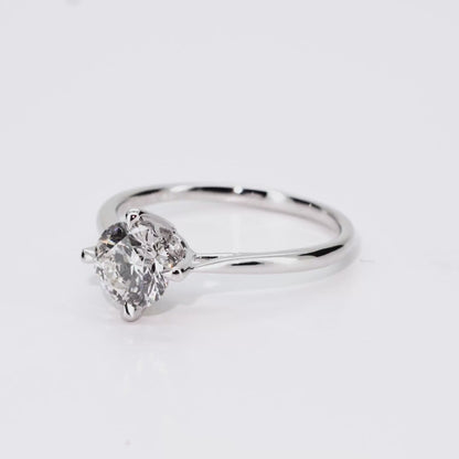 1.06ct Round Lab-Grown Diamond Ring in Platinum – VS1, G Color, Excellent Cut Size 6